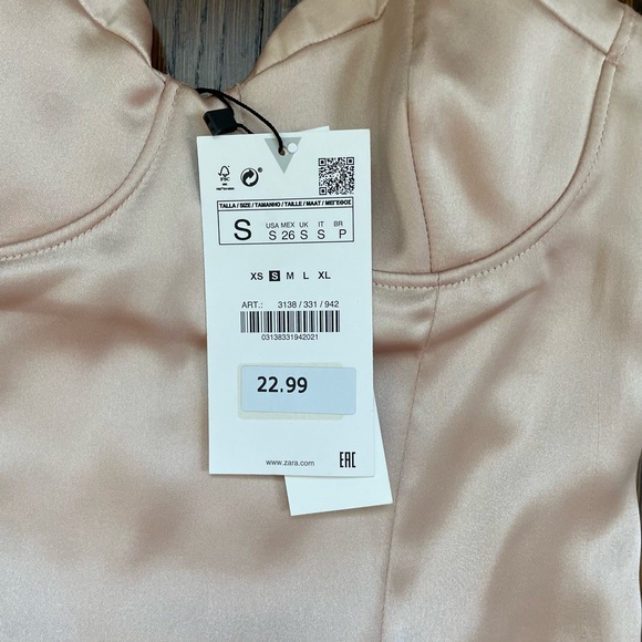 NWT Zara champagne bodysuit! - Picture 3 of 4